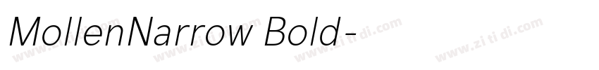 MollenNarrow Bold字体转换